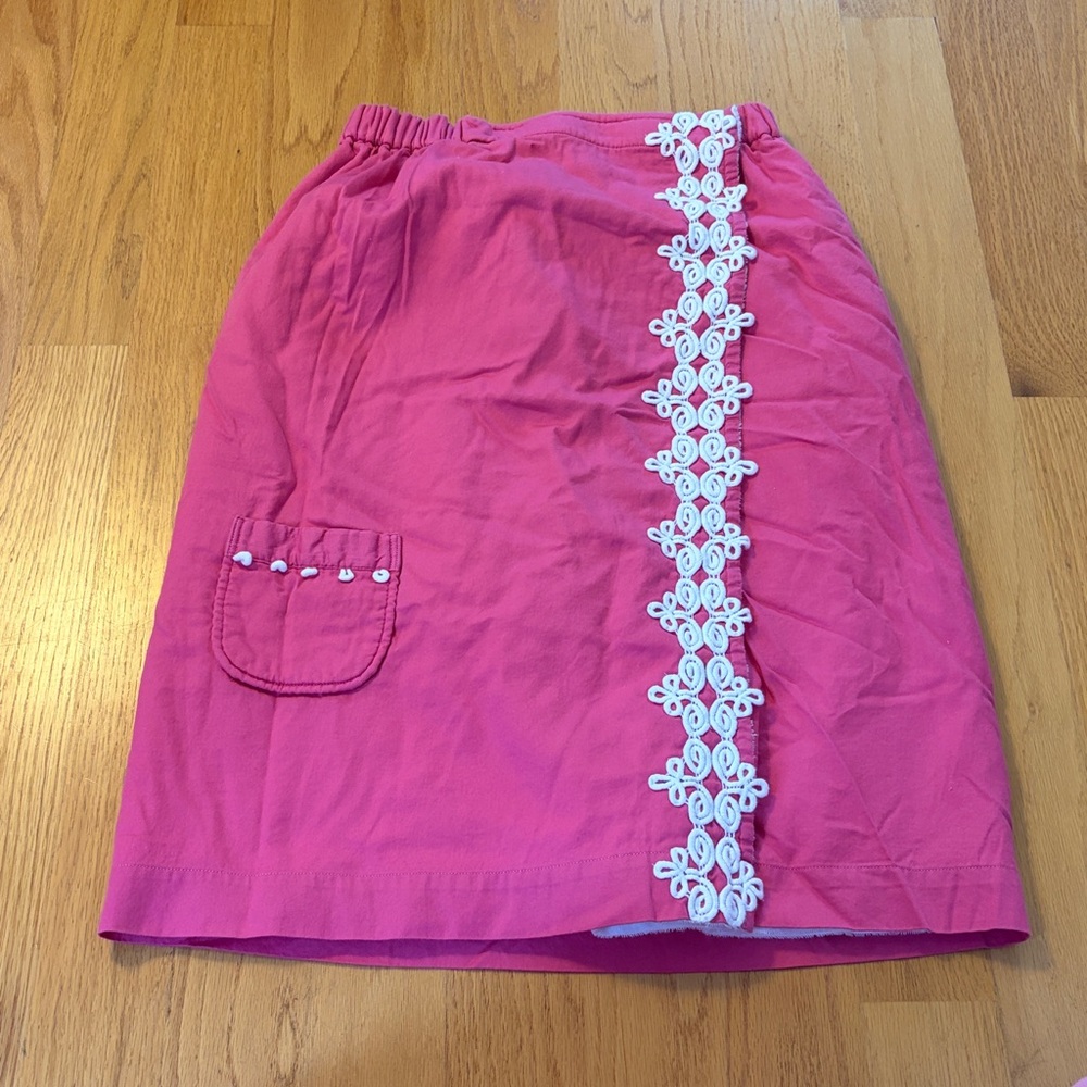 Lilly Pulitzer Bath Wrap Towel Hot pink with Rick rack